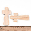 Natural Pine Wood Big Pendants WOOD-N016-54B-3