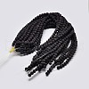 Natural Lava Rock Round Bead Strands G-I124-6mm-10-2