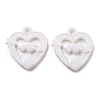 Valentine's Day Opaque Acrylic Pendants SACR-L007-042B-1