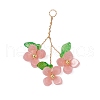 Plastic with Acrylic & Copper Wire Pendants PALLOY-JF03601-05-1