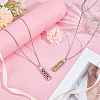 DELORIGIN 2Pcs 2 Styles Anti-Tarnish Stainless Steel Mini Hollow Column Perfume Bottle Necklaces NJEW-DR0001-02C-4