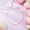 Natural Keshi Pearl Two Sides Polished Beaded Necklaces for Women NJEW-JN05336-01-1