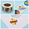 Self-Adhesive Kraft Paper Gift Tag Stickers DIY-G013-A23-4
