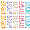 Olycraft 10 Sheets 5 Colors Flower Pattern Epoxy Resin Sticker DIY-OC0012-20-1