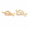 Brass Micro Pave Cubic Zirconia Pendants KK-S364-274B-2