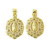 Brass Micro Pave Cubic Zirconia Pendants KK-H472-53C-G-1