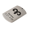 Non-Tarnish 304 Stainless Steel Pendants STAS-C098-01C-P-2