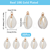 SUNNYCLUE 30Pcs Natural Cowrie Shell Pendants SHEL-SC0001-31A-2