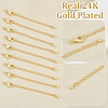 Unicraftale 24 Sets Long-Lasting Plated Brass Chain Extender KK-UN0002-51-4