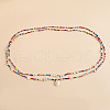 Bohemian Natural Cowrie Charm Glass Seed Beaded Double Layered Waist Belly Stretch Chains for Women FS-WG5D6A5-09-1