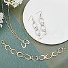 Unicraftale 80 Pcs 2 Colors 304 Stainless Steel Linking Rings STAS-UN0021-76-3