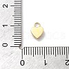 Heart 304 Stainless Steel Rhinestone Charms STAS-L283-30G-4