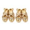 Brass Micro Pave Cubic Zirconia Pendants KK-P308-60G-1