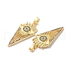 Brass Micro Pave Colorful Cubic Zirconia Pendants KK-E068-VA226-2-2