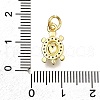 Brass Micro Pave Cubic Zirconia Pendants KK-Z100-16G-3