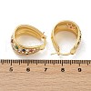 Brass Micro Pave Cubic Zirconia Hoop Earrings EJEW-F895-23B-G-5