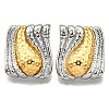 304 Stainless Steel Two-tone Stud Earrings for Women EJEW-R023-01GP-02-4