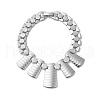 Non-Tarnish 304 Stainless Steel Hexagon Link Chain Bracelets BJEW-Q343-05P-1