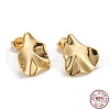 925 Sterling Silver Stud Earrings EJEW-F265-03G-3