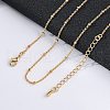 Long-Lasting Plated Brass Cable Chain Necklaces NJEW-K112-09G-NF-2