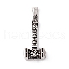 Tibetan Style 304 Stainless Steel Pendants STAS-P305-26AS-1
