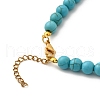 Leaf Alloy Enamel Pendant Necklaces for Women NJEW-JN05349-02-5