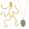 BENECREAT 1Pc 925 Sterling Silver Blank Pendant Cabochon Settings STER-BC0002-44G-1