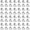 Beebeecraft 100Pcs 2 Styles Brass Crimp Beads KK-BBC0014-28P-1