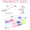 7 Colors Plastic Tiny Ball Stud Earrings EJEW-YW0001-10-4