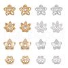 SUPERFINDINGS 32Pcs 8 Style Brass Bead Cap KK-FH0006-60-1