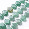 Natural Green Aventurine Beads Strands G-P434-25-2