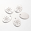 Non-Tarnish Spray Painted Stainless Steel Pendants STAS-I048-N05-1