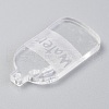 Transparent Acrylic Pendants TACR-O003-02-3