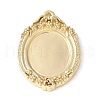 Brass Pendant Cabochon Settings KK-V005-01G-01-1