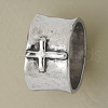 Cross Pattern Alloy Finger Rings FS-WG6D053-01-4