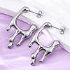 304 Stainless Steel Stud Earrings EJEW-B108-16P-3