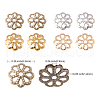 1600Pcs 4 Colors 8-Petal Iron Bead Caps IFIN-CJ0001-64-2