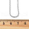 Unicraftale Classic Plain 304 Stainless Steel Mens Womens Cable Chain Necklaces STAS-UN0017-38P-A-4