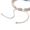 3Pcs Adjustable Handmade Porcelain Beads Braided Bead Bracelets for Children BJEW-JB11969-5