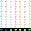 84Pcs 7 Colors Luminous Transparent Resin Pendants RESI-SZ0003-26-1