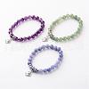 Alloy Om Symbol Charm Bracelets BJEW-JB02377-1