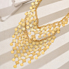 Middle Eastern Vintage Brass Coin Tassel Face Veil Holiday Party Accessory RO3391-5