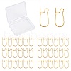 CREATCABIN 100Pcs Brass Hoop Earring Findings KK-CN0001-38-1