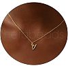 Fashionable Brass Letter Heart Pendant Necklaces for Women FS-WGD0E1D-22-1