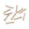 Ion Plating(IP) 304 Stainless Steel Connector Charms STAS-Q323-04B-RG-1