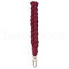 Handmade Macrame Cotton Threads Wrist Strap Pendant Decoration HJEW-JM02623-4