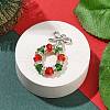 Christmas Theme Glass Pendants PALLOY-TA00163-2