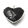 Natural Obsidian Pendants G-P487-04P-3
