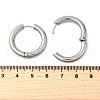 Tarnish Resistant 202 Stainless Steel Huggie Hoop Earrings EJEW-O087-08M-P-2