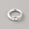 925 Sterling Silver Twister Clasp STER-WH0004-008C-2